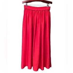 Silky flowy maxi skirt size small